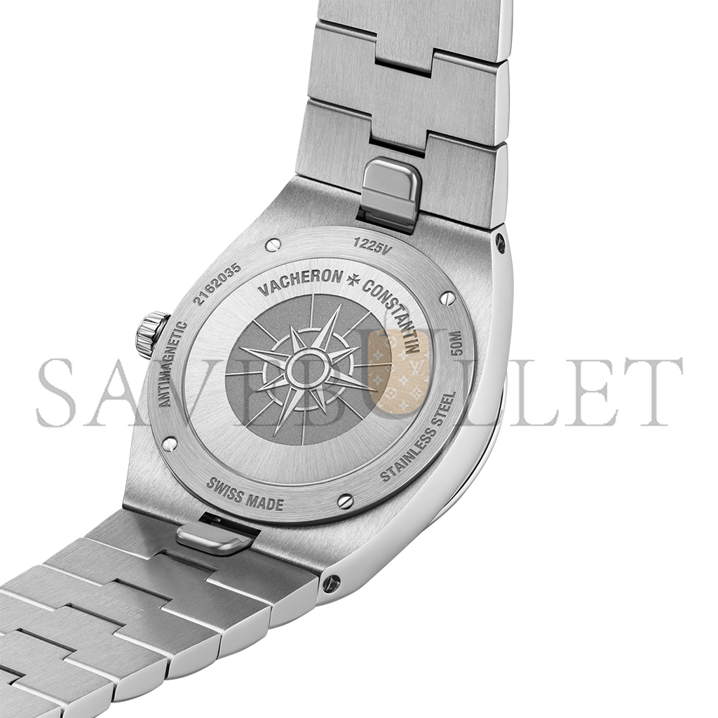 vacheron Co*sta*t*n overseas quartz 33 mm steel watch 1225v/200a-b590